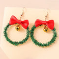 the HAPPY HOLIDAYS COLLECTION - Merry Christmas Earrings Fashion Christmas Tree Deer Santa Drop Earrings New Year Jewelry Gifts