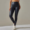 the PLEATHER LEGGINGS - PU Leather Pants Yoga Leggings for External Wear High Waist Leather Sexy Leggings Trousers Women's Stretch Pantalon