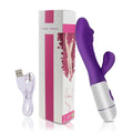 the G-SPOT - Strong G Spot Dildo Rabbit Vibrator Soft Silicone Pussy Massager Rechargeable Vagina Clitoris Stimulator Adult Sex Toy for Woman