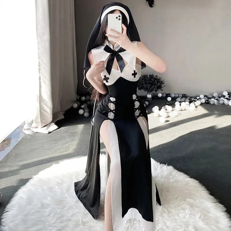 the SINFUL NUN - Cute Nun Costume Original Halloween