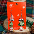 the NOEL COLLECTION - Plush Christmas Tree Earrings Cute Rhinestone Santa Claus Bells Drop Earring Xmas New Year Holiday Jewelry