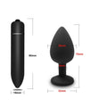 the DIAMOND - S/M/L Anal Plug Butt Vibrator Women/Men Soft Silicone Round Shaped Erotic Bullet Anal plug Bullet Gay Sex Toys for Adults