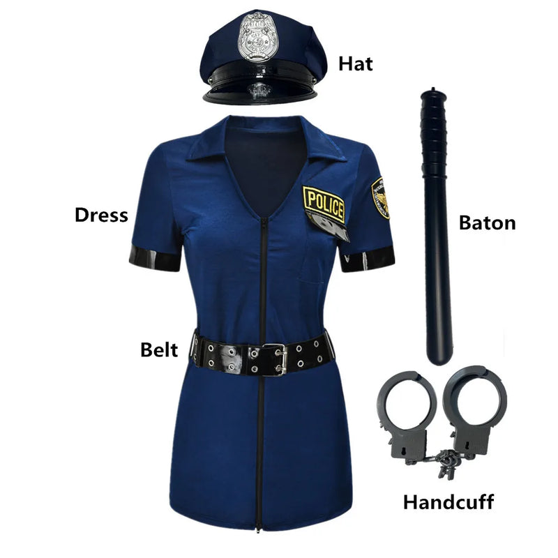 the HOT COP - Women Sexy Police Costume Adult Cop Officer Outfit