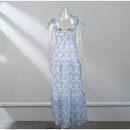 the DAMSEL - Spring/Summer New European and American Off Shoulder Women's Fashion Organza Fairy Long Dress Elegant Evening Dress