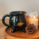 the CAULDRON CUP - Cauldron Coffee Mug 350ml Black Ceramic Witch Mugs, Adorable Sorceress’s Potion Themed Cups
