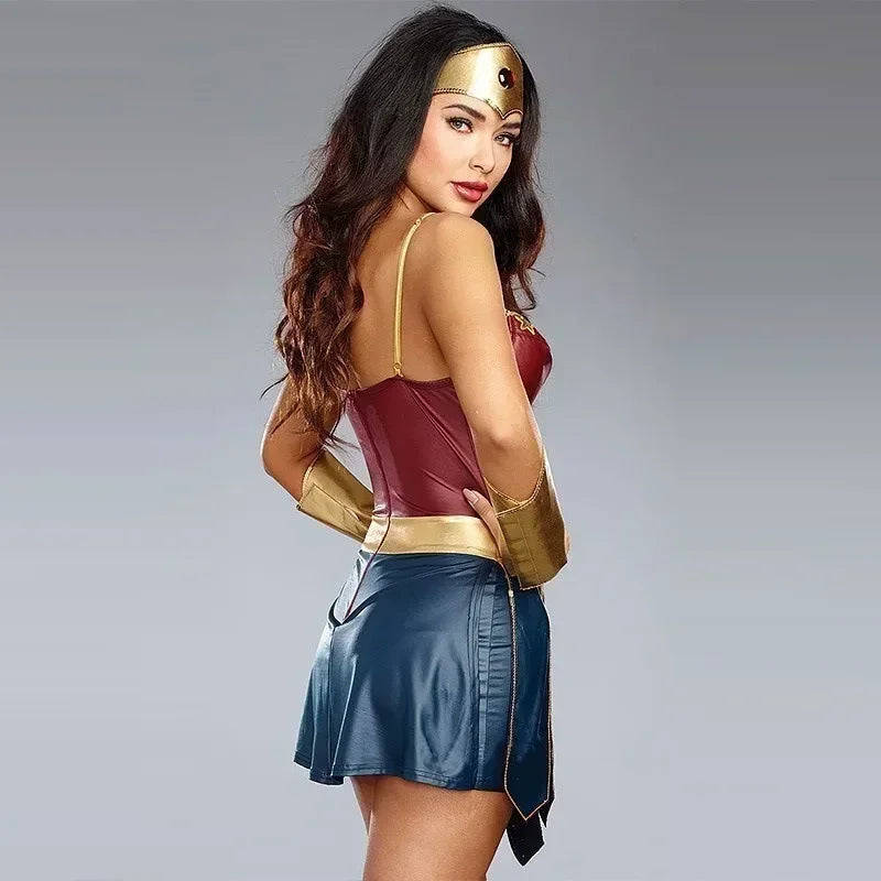 the WONDER WOMAN - Adult Wonder Women Costume Superhero Halloween Party