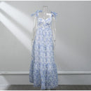 the DAMSEL - Spring/Summer New European and American Off Shoulder Women's Fashion Organza Fairy Long Dress Elegant Evening Dress