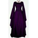the MEDIEVAL WITCH - Witch Dress Cosplay Vampire Bride Halloween Carnival Party Performance Middle Ages Costumes