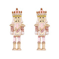 the NUTCRACKER - Christmas Nutcracker Earrings Shiny Rhinestone Nutcracker Soldier Earrings Perfect Festival Party Gifts