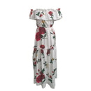 the ENGLISH GARDEN - Women's Summer New Fashion Shoulder Printed Holiday Dress