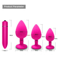 the DIAMOND - S/M/L Anal Plug Butt Vibrator Women/Men Soft Silicone Round Shaped Erotic Bullet Anal plug Bullet Gay Sex Toys for Adults