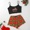 the SWEET DREAMS - Chinese Dragon Element Pajamas Set for Women Spaghetti Strap & Shorts Sleepwear