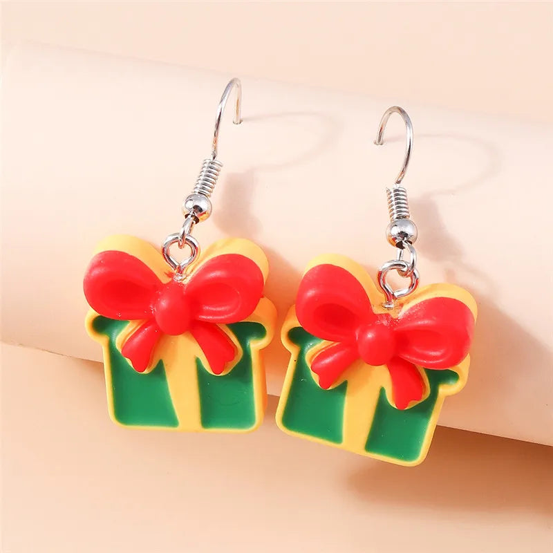 the HAPPY HOLIDAYS COLLECTION - Merry Christmas Earrings Fashion Christmas Tree Deer Santa Drop Earrings New Year Jewelry Gifts