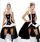 the QUEEN OF HEARTS - Sexy Queen of Hearts Costume Women Adult Fantasy Party Cosplay Fancy Sexy Costume Halloween Carnival Dress Up