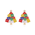 the MERRIMENT COLLECTION - Sweet Christmas Gingerbread Man Earrings New Year Gifts