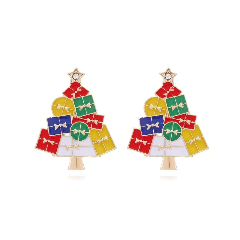 the MERRIMENT COLLECTION - Sweet Christmas Gingerbread Man Earrings New Year Gifts