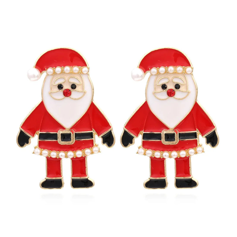 the MERRIMENT COLLECTION - Sweet Christmas Gingerbread Man Earrings New Year Gifts