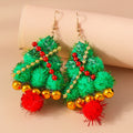 the HAPPY HOLIDAYS COLLECTION - Merry Christmas Earrings Fashion Christmas Tree Deer Santa Drop Earrings New Year Jewelry Gifts