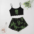 the SWEET DREAMS - Chinese Dragon Element Pajamas Set for Women Spaghetti Strap & Shorts Sleepwear