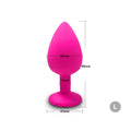 the DIAMOND - S/M/L Anal Plug Butt Vibrator Women/Men Soft Silicone Round Shaped Erotic Bullet Anal plug Bullet Gay Sex Toys for Adults