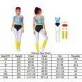 the 80'S RETRO WORKOUT - 6Pcs/Set Adult Retro 80s Hippie Disco Cosplay Costume Jumpsuit Headband Sportwear Outfits Halloween Carnival Party Suit