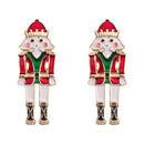 the NUTCRACKER - Christmas Nutcracker Earrings Shiny Rhinestone Nutcracker Soldier Earrings Perfect Festival Party Gifts
