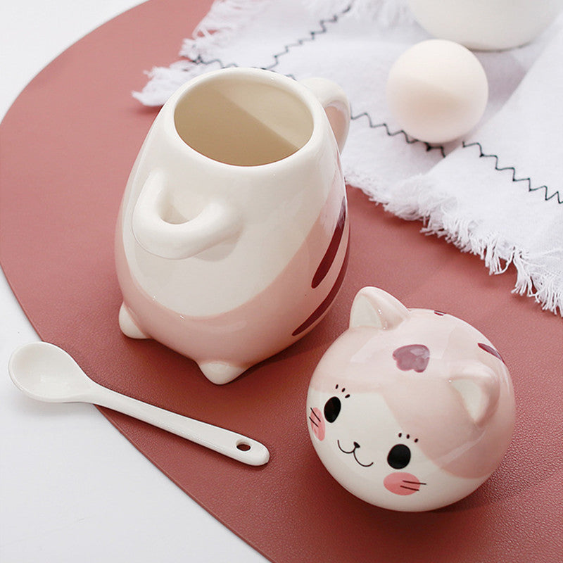 the CERAMIC CAT - 12 Styles Cute Cat Ceramic Mug