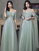 the TAYLOR Dress - Green Long Bridesmaid Dresses