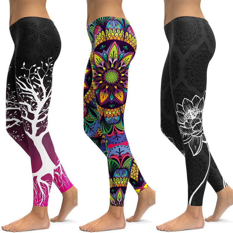 the LOTUS - Printed Yoga Women Pants