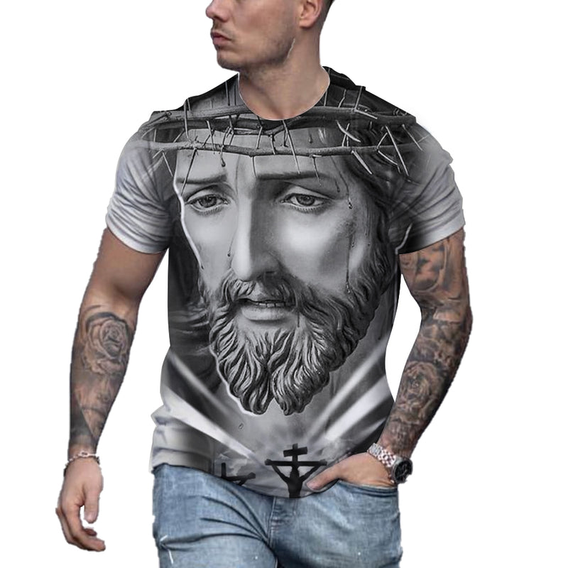 the LORD - Jesus Christ 3D Print Round Neck T-Shirt