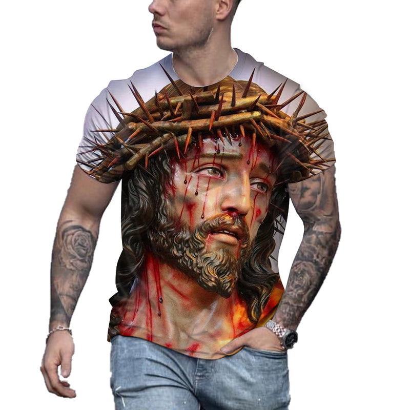 the LORD - Jesus Christ 3D Print Round Neck T-Shirt