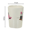 the LIPSTICK JUNGLE - 300ml Creative Ring Handle Ceramic Mug
