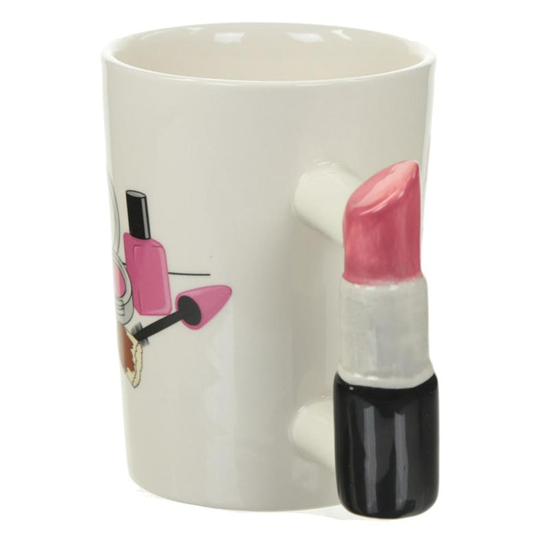 the LIPSTICK JUNGLE - 300ml Creative Ring Handle Ceramic Mug