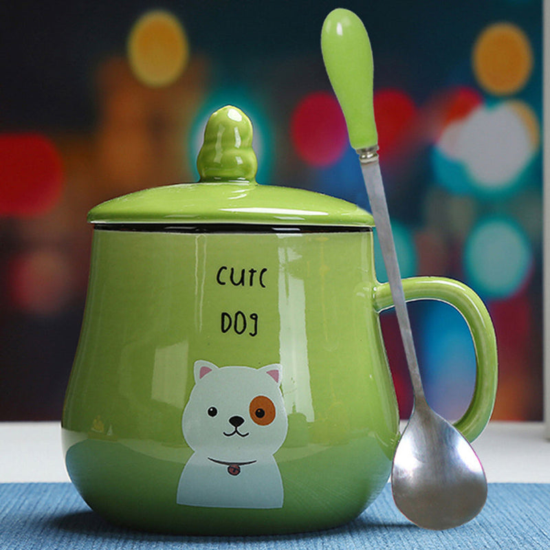 the CUTESY CUP - 360ml Cute Cartoon Cat Coffee Mug