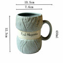 the KNITTER - 450ML Ceramics Ball of Yarn Mugs Home Decor