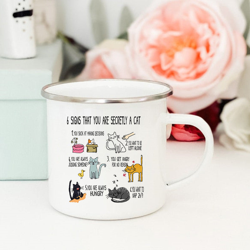 the CAT SIGNS - 6 Signs That You Are Secretly a Cat Print Mugs