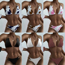 the FORBIDDEN FRUIT - Sexy Women Solid Color Triangle Bikini Swimsuit
