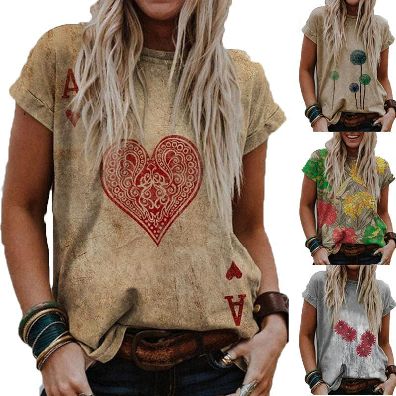 the ARTISTIC BOHO - Women Boho Floral 3D Printed T-Shirt