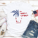 the AMERICAN - Made in America Casual Women Clothing Print T-Shirt