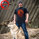 the NORSE WOLF - Cool Vikings the Wolf of Norse Print T-Shirt