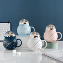 the ASTRONAUT - Cute Astronaut Planet Ceramic Cup