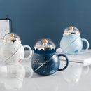 the ASTRONAUT - Cute Astronaut Planet Ceramic Cup