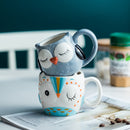 the NIGHT OWL - Cute Owl Water Cup Hand Painted Kids