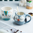 the NIGHT OWL - Cute Owl Water Cup Hand Painted Kids