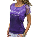 the BELIEVER - Faith Hope Love Print Summer T-Shirt for Women