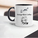 the EINSTEIN - E = MC2 Energy Milk Coffee Ceramic Mug