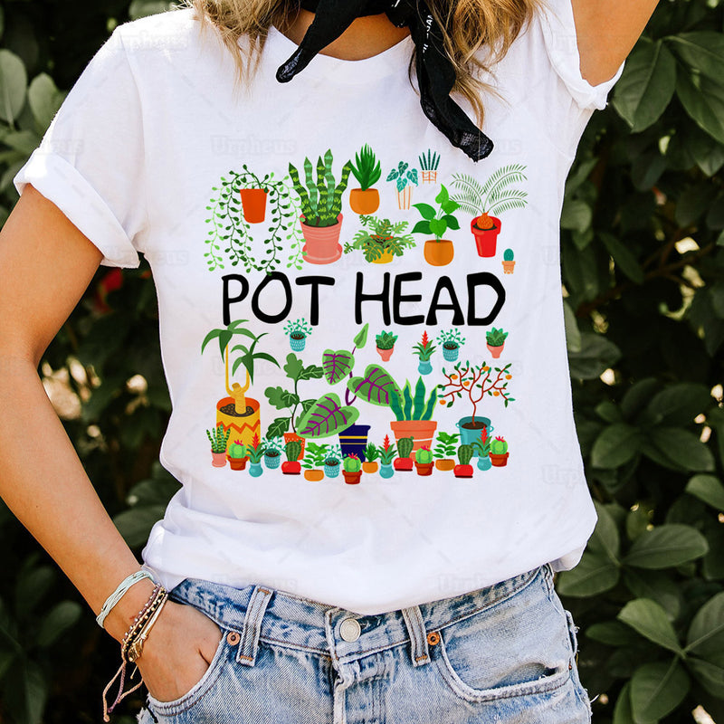 the POT HEAD - Design Pot Head T-Shirt for Women