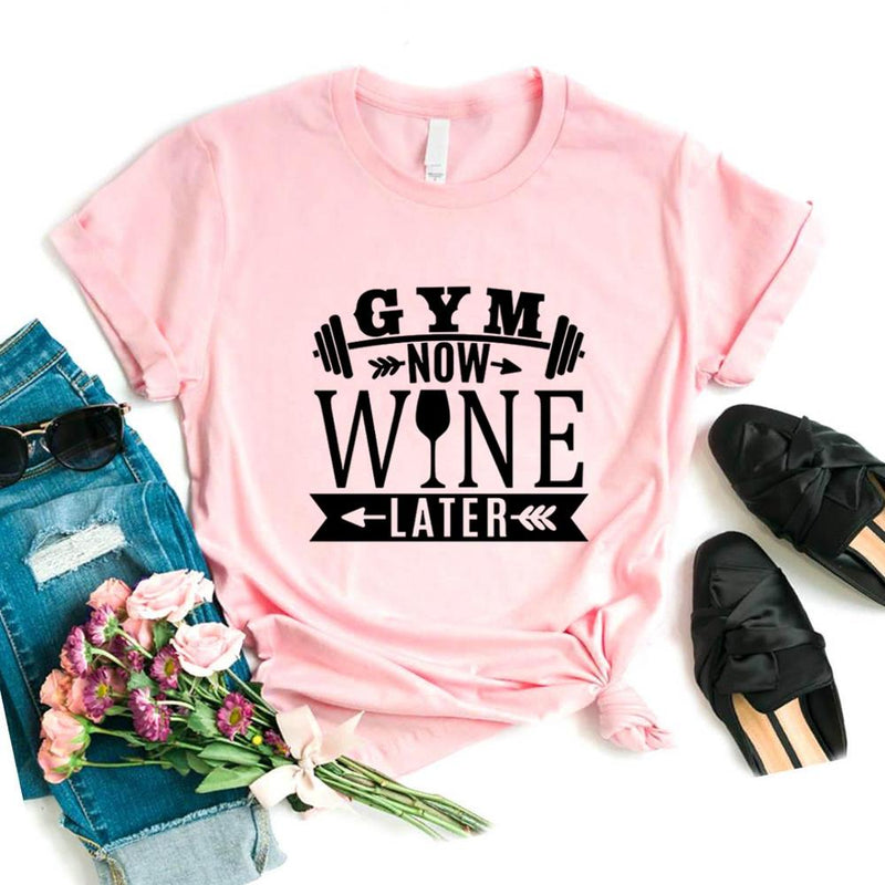 the 5 O'CLOCK SOMEWHERE - Wine Later Print Women T-Shirts