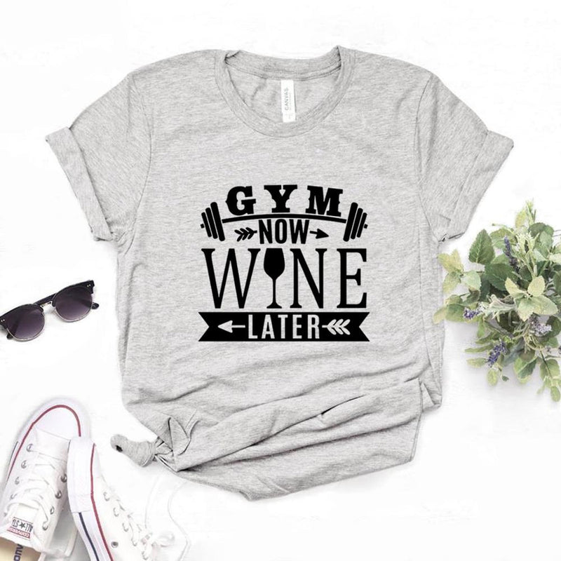 the 5 O'CLOCK SOMEWHERE - Wine Later Print Women T-Shirts