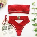 the MEDALLION - Women High Waist Bikini Swimwear